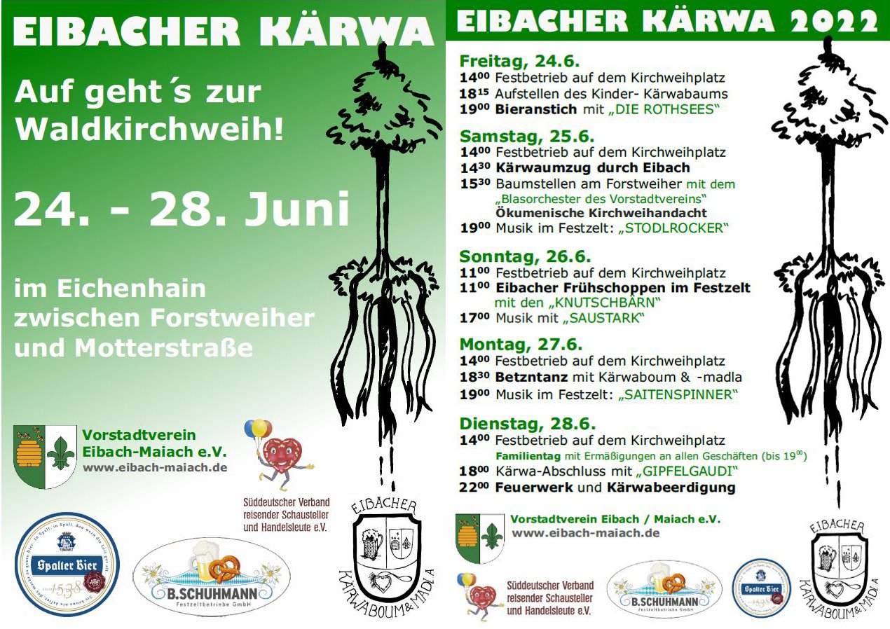 Eibacher Kärwa vom 24. bis 28. Juni 2022