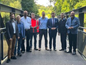 Neuwerksteg eingeweiht - Bürger feiern Wiedereröffnung