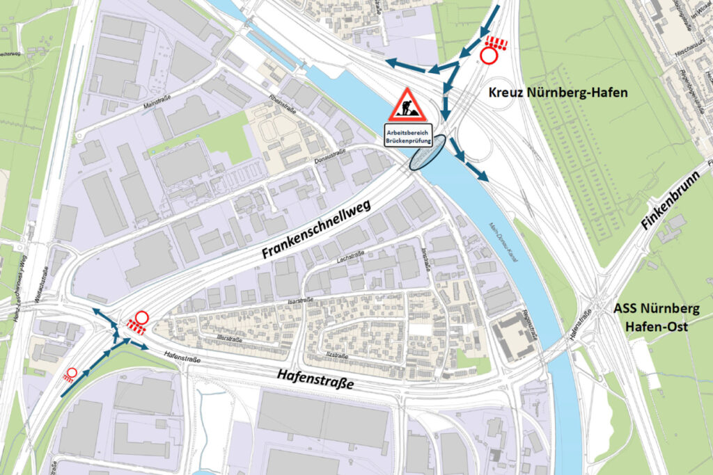 Hafenbrücken (3/2026) - Verkehrseinschränkungen wegen Prüfung der Hafenbrücken