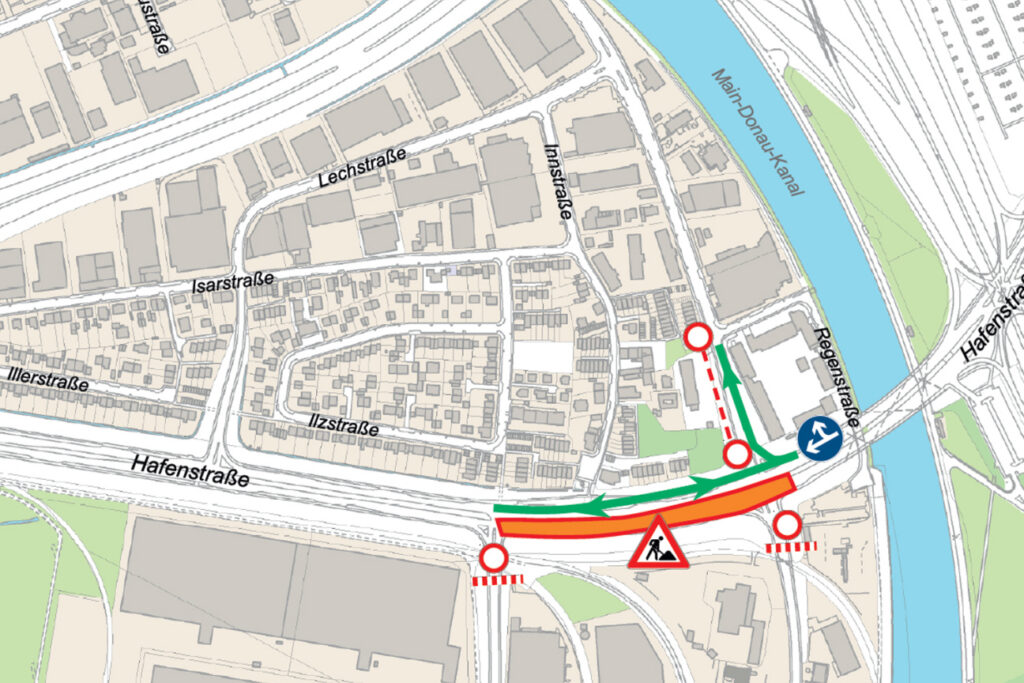 Sanierung der Hafen- und Wienerstraße im August und September 2026 2 Sanierung der Hafen- und Wienerstraße im August und September 2026